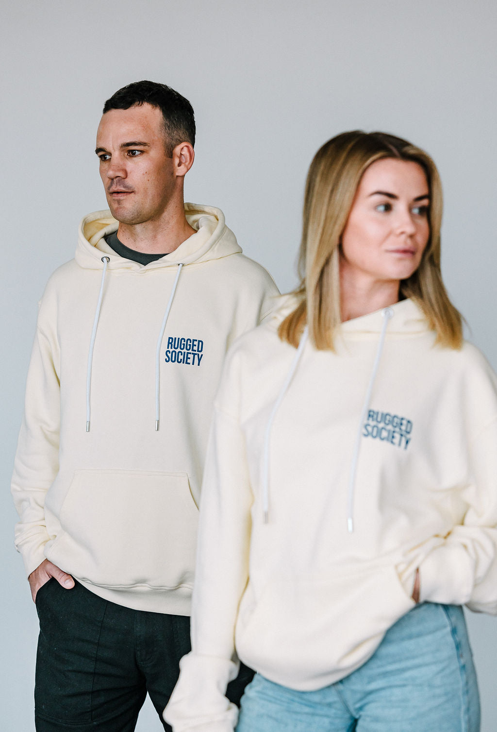 RELAXED RUGGED HOODIE - BUTTER