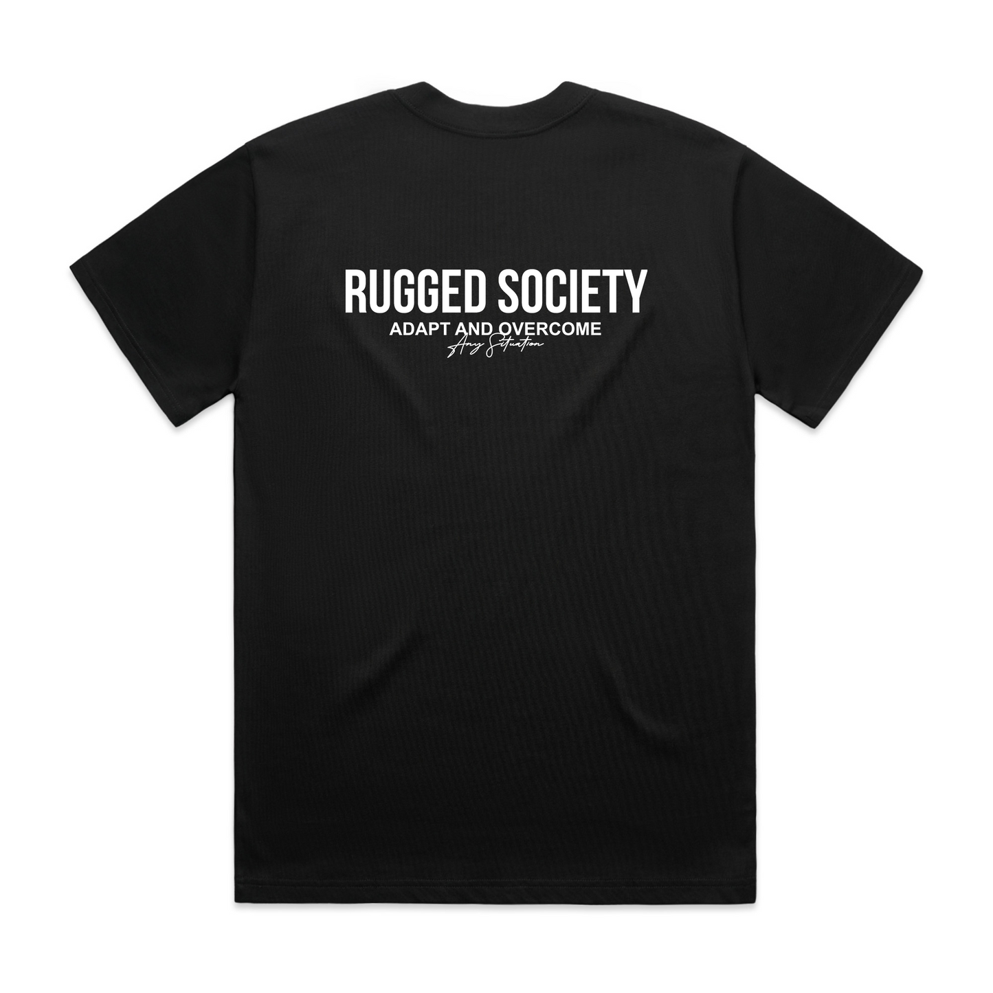 ADAPT & OVERCOME TEE - FADED BLACK